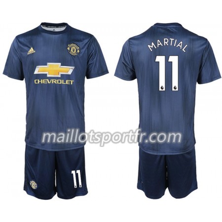 Maillot de Foot Manchester United MARTIAL 11 Enfant Troisieme 2018/19